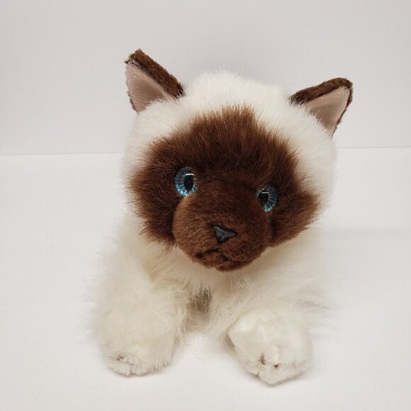 Aurora World 12" Siamese Kitty Cat Blue Eyes 2016 Plush - Picture 3 of 7